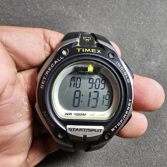 Timex Ironman Triathlon 30 Lap Chrono Indiglo 100M Digital Watch Working shows s - Picture 1 of 10